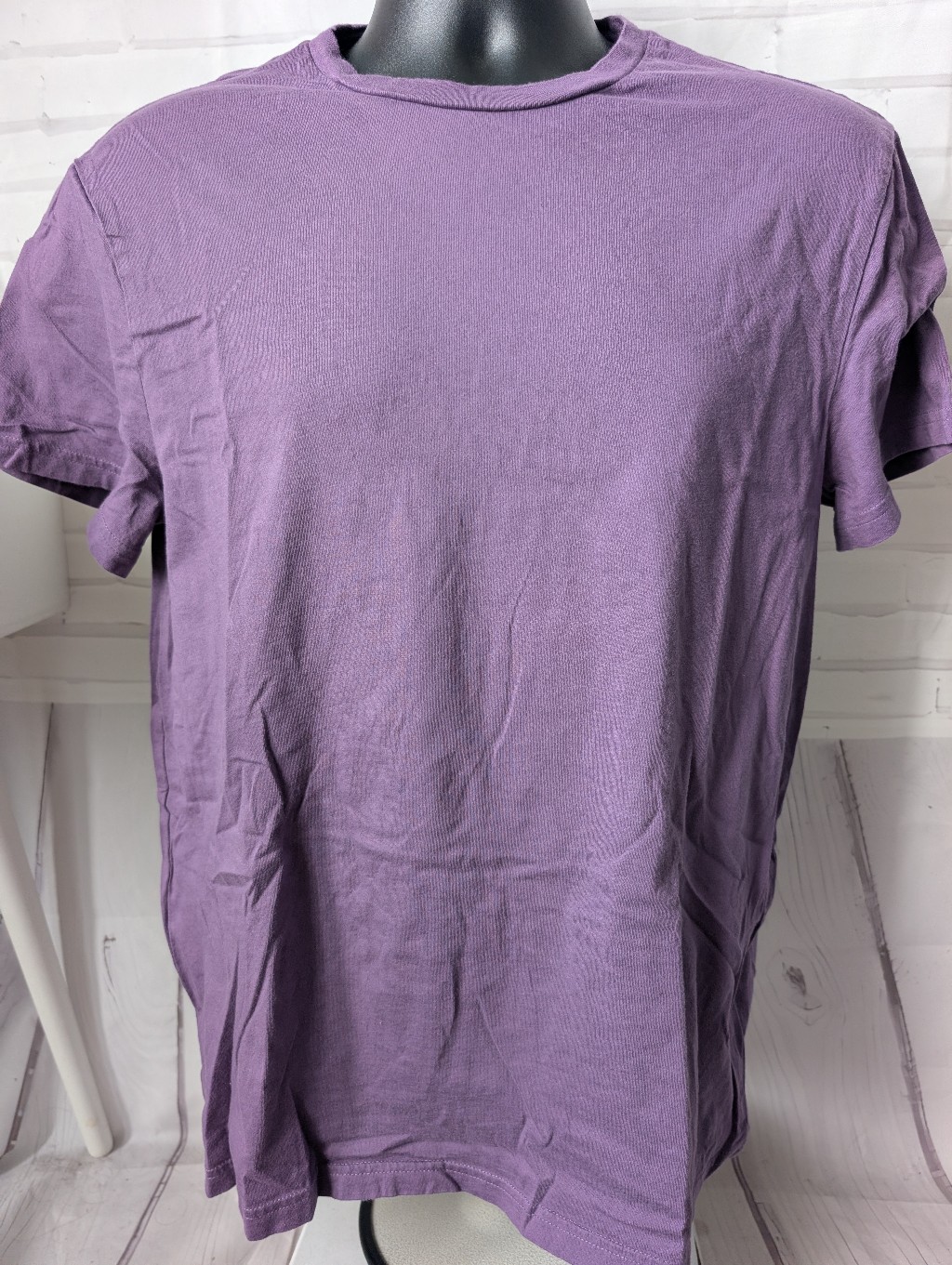 H&M Classic Crewneck Men's T-Shirt In Purple